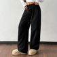👖✨ 49% ZNIŻKI! Luźne sztruksowe spodnie damskie – szerokie nogawki, regulowana talia i odporność na zagniecenia w retro stylu