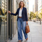 ⏳Oferta Limitowana⏰Damskie Vintage Jeansy z Wysokim Stanem i Szerokimi Nogawkami👖