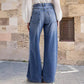 ⏳Oferta Limitowana⏰Damskie Vintage Jeansy z Wysokim Stanem i Szerokimi Nogawkami👖