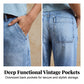 👖  Dżinsy damskie typu cropped barrel – z wysokim stanem, z szerokimi nogawkami, w stylu vintage ✨