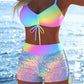 🩱Zestaw bikini damskiego – top wiązany, szorty typu boyshorts, różne fasony 🏖️
