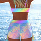 Damski zestaw bikini – top wiązany, spodenki typu boyshort (szorty damskie), wiele fasonów 🏖️