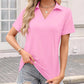 Damski Casual T-shirt z dekoltem w serek