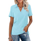 Damski Casual T-shirt z dekoltem w serek