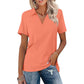 Damski Casual T-shirt z dekoltem w serek