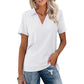 Damski Casual T-shirt z dekoltem w serek