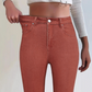 Damskie jeansy skinny z wysokim stanem i elastycznym materiałem