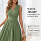 Elegancka sukienka damska bez rękawów z dekoltem w serek