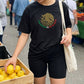 Damski T-shirt Casual z Nadrukiem Meksyk