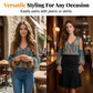Elegancka bluzka w stylu boho z falbanami i paisley