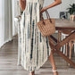 👗Elegancka suknia maxi damska bez rękawów z dekoltem w serek✨