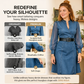 👗Sukienka dżinsowa midi z kołnierzykiem stojącym, dopasowana – elegancka codzienna elegancja✨