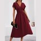 👗✨Sukienka damska z dekoltem w serek, wcięta w talii – dopasowana sukienka slim fit – od brunchu po wieczorne wyjście 🔥