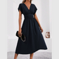 👗✨Sukienka damska z dekoltem w serek, wcięta w talii – dopasowana sukienka slim fit – od brunchu po wieczorne wyjście 🔥