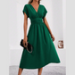 👗✨Sukienka damska z dekoltem w serek, wcięta w talii – dopasowana sukienka slim fit – od brunchu po wieczorne wyjście 🔥