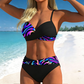 Dwuczęściowe Bikini z Push-Up i Wyszczuplającym Paskiem | 9 Kolorów | Rozmiary Plus S-2XL | Plaża Lato 🌊👙 + 🎁 Prezent Naszyjnik