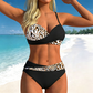 Dwuczęściowe Bikini z Push-Up i Wyszczuplającym Paskiem | 9 Kolorów | Rozmiary Plus S-2XL | Plaża Lato 🌊👙 + 🎁 Prezent Naszyjnik