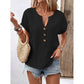 👚Damski top casual z dekoltem w serek i krótkim rękawem