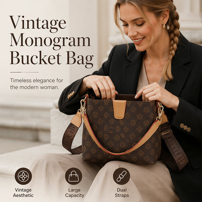 Kobieca torba wiadro Elegancka torba na ramię i crossbody