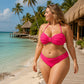 👙Damski komplet bikini z wysokim stanem, pleciony, strój kąpielowy w stylu bandeau