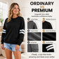 🔥HOT SALE👗Damski Oversize Sweter z Okrągłym Dekoltem w Paski