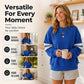 🔥HOT SALE👗Damski Oversize Sweter z Okrągłym Dekoltem w Paski