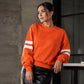🔥HOT SALE👗Damski Oversize Sweter z Okrągłym Dekoltem w Paski