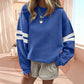 🔥HOT SALE👗Damski Oversize Sweter z Okrągłym Dekoltem w Paski