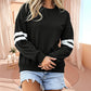 🔥HOT SALE👗Damski Oversize Sweter z Okrągłym Dekoltem w Paski