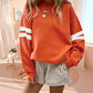 🔥HOT SALE👗Damski Oversize Sweter z Okrągłym Dekoltem w Paski