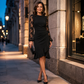 ⌛Oferta limitowana-Sukienka bodycon damska z koronkowymi bufkami i marszczeniem