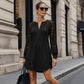 -50% 👗💖 Sukienka damska z koronką z długim rękawem