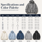 Damski luźny hoodie z zamkiem błyskawicznym
