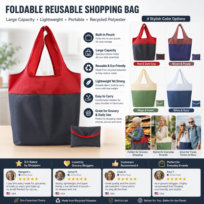 Eco-Friendly Foldable Large Capacity Shopping Bag