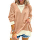 Damski Casual Sweter z Kolorowymi Blokami