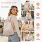 👜✨ Plecak damski z haftem kwiatowym — zabezpieczony przed kradzieżą, wodoodporny, pojemny, dostępny w 3 kolorach 🌸