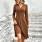 ⏰🍂Jesienna wyprzedaż dla wcześnie wstających - Elegancka sukienka midi z dekoltem w szpic dla kobiet