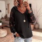 Elegancki Sweter z Koronkowym Kapturem