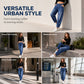 Damskie jeansy harem z wysokim stanem