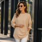Damski Casual Top w Paski z Długim Rękawem