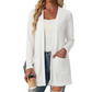Damski sweter rozpinany, casual, z kieszeniami