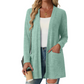 Damski sweter rozpinany, casual, z kieszeniami