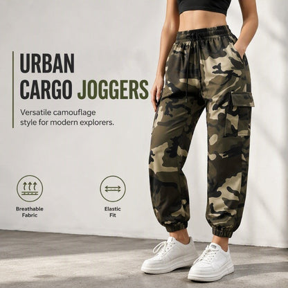 🍂 Spodnie cargo damskie lekkie joggers outdoor – lekka wygoda