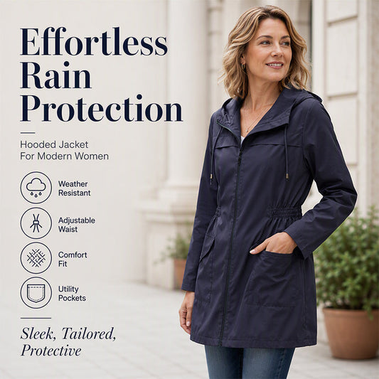 ☔ Komfort na każdą pogodę | Stylowa, wodoodporna kurtka codzienna dla kobiet