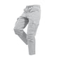 Męskie spodnie cargo o slim fit z troczkiem