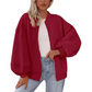 Damski oversize'owy sweter z zamkiem błyskawicznym