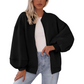 Damski oversize'owy sweter z zamkiem błyskawicznym