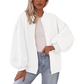 Damski oversize'owy sweter z zamkiem błyskawicznym