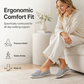 Damskie buty slip-on na platformie z brokatem