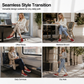Damskie buty slip-on na platformie z brokatem